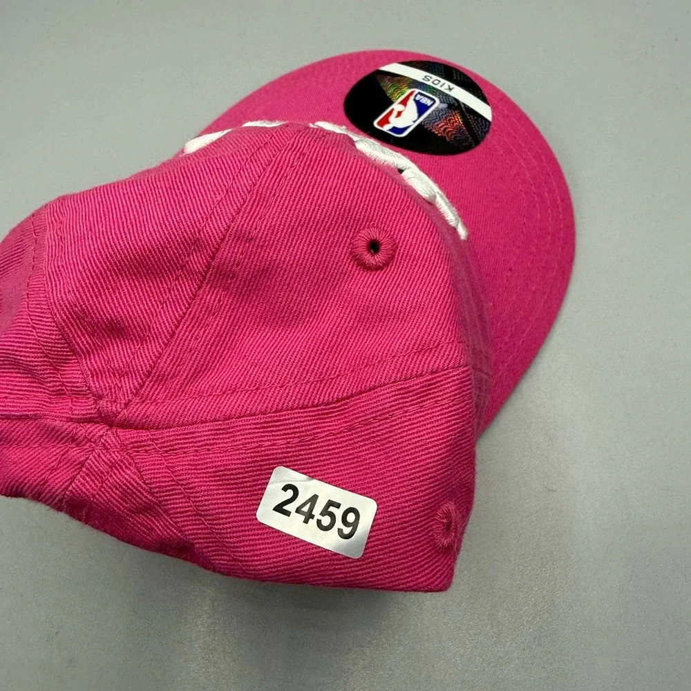 Miami Heat Hat Kids Infant Pink NBA Stretch‎ Strap Back Cap New